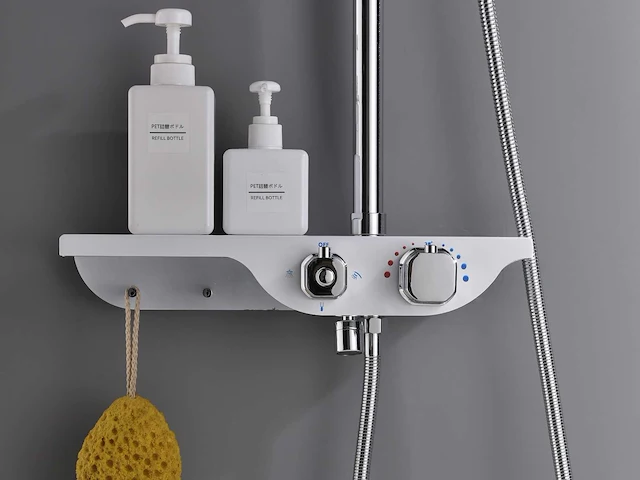 Mawialux thermostatisch opbouw regendoucheset - chroom met wit - afbeelding 27 van  29