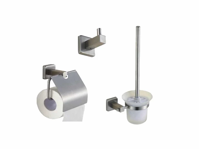 Mawialux toilet accessoire set geborsteld goud - afbeelding 1 van  5
