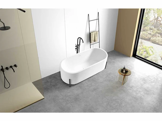 Mawialux vrijstaand bad - solid surface (beschikbaar in 2 kleuren) - afbeelding 3 van  15