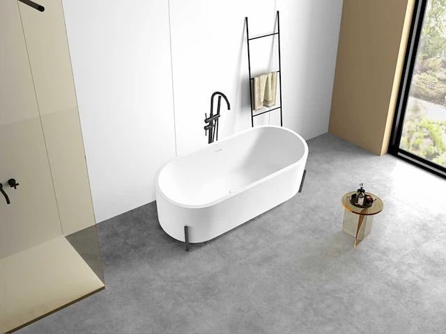 Mawialux vrijstaand bad - solid surface (beschikbaar in 2 kleuren) - afbeelding 5 van  15