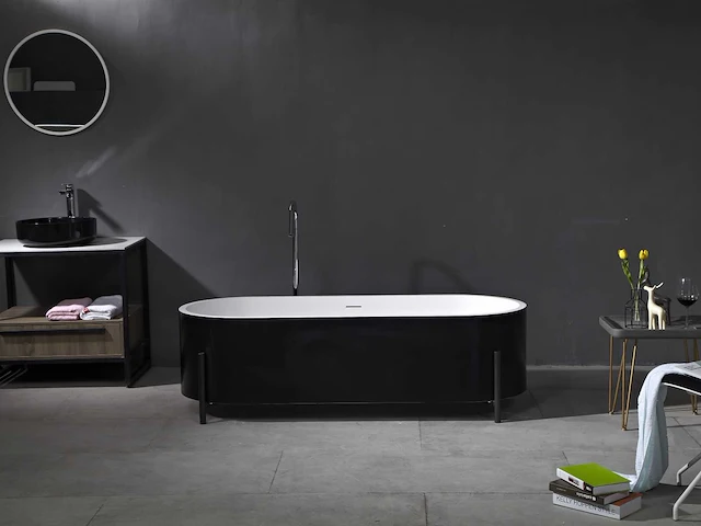 Mawialux vrijstaand bad - solid surface (beschikbaar in 2 kleuren) - afbeelding 8 van  15