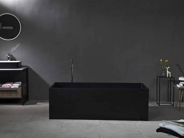 Mawialux vrijstaand design bad - solid surface - keuze uit 2 kleuren - afbeelding 1 van  11