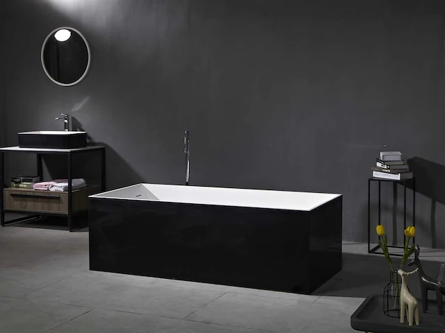 Mawialux vrijstaand design bad - solid surface - keuze uit 2 kleuren - afbeelding 4 van  11