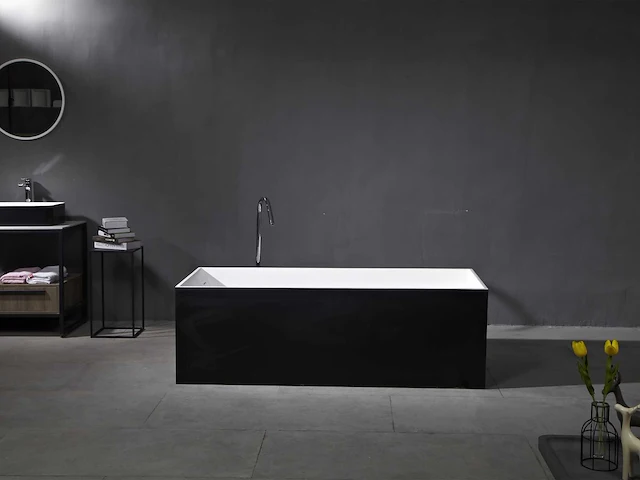 Mawialux vrijstaand design bad - solid surface - keuze uit 2 kleuren - afbeelding 5 van  11