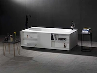 Mawialux vrijstaand design bad - solid surface - mat wit
