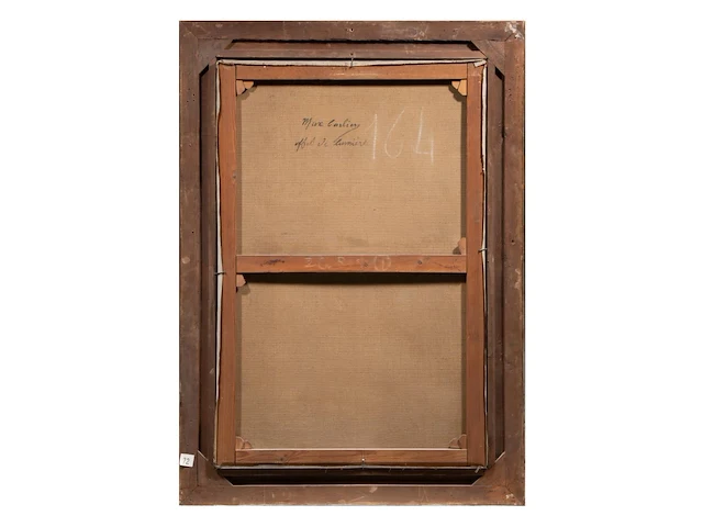 Max carlier (1872-1938), 'effet de lumière', oil on canvas 110 x 72 cm. (43.31 x 28.35 in.), frame: 132 x 95 cm. (51.96 x 37.39 in.) - afbeelding 3 van  8