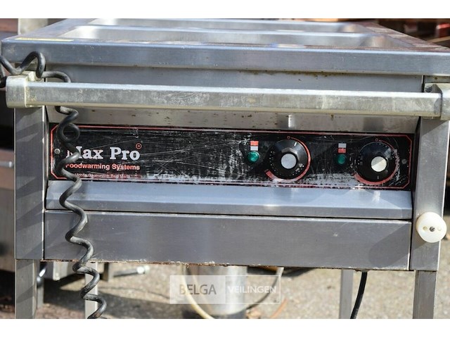 Max pro bain-marie op kar 80x60x90cm - afbeelding 2 van  4