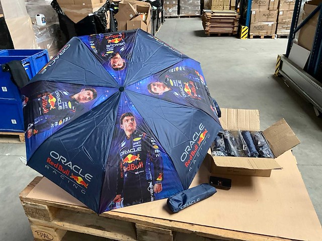 Max verstappen red bull racing paraplu (12x) - afbeelding 1 van  5