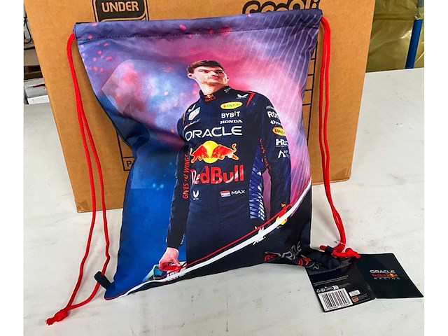 Max verstappen red bull racing shoebag/rugzak (48x) - afbeelding 1 van  4