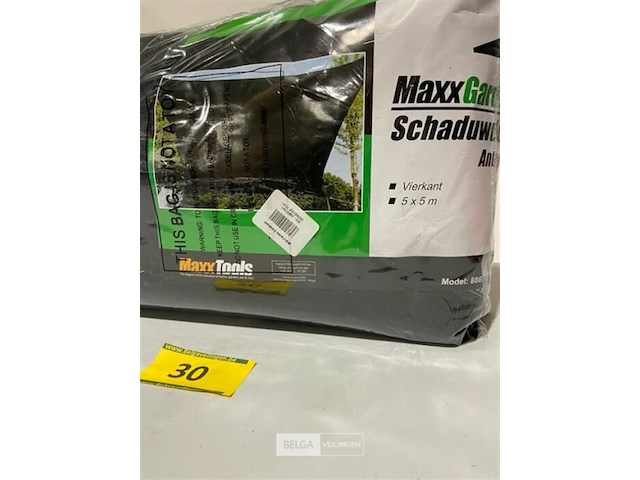 Maxgarden schaduwdoek antraciet 5 x 5 m vierkant - afbeelding 1 van  3