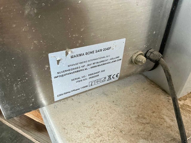 Maxima bone saw 2040f lintzaagmachine - afbeelding 3 van  3