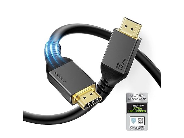 Maxonar 8k hdmi 2.1-kabel (7m) - afbeelding 1 van  3