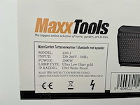 Maxx garden 21811 terrasverwarming met afstandsbediening en bluetooth speaker - afbeelding 2 van  2