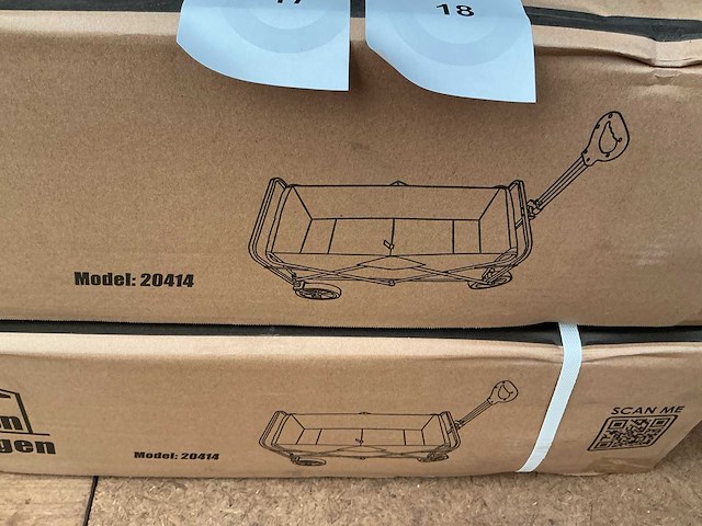 Maxx garden opplooibare bolderkar op 4 wielen - afbeelding 3 van  3