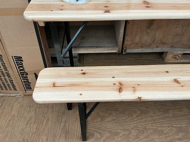 Maxx garden opvouwbare tuintafel met zitbank - afbeelding 2 van  4
