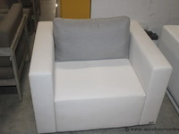 Maxx middenhoekelement + 2 rugkussens | maxx middenhoekelement + 2 rugkussens | max lounge - ice white armstoel incl.kussen - afbeelding 2 van  4