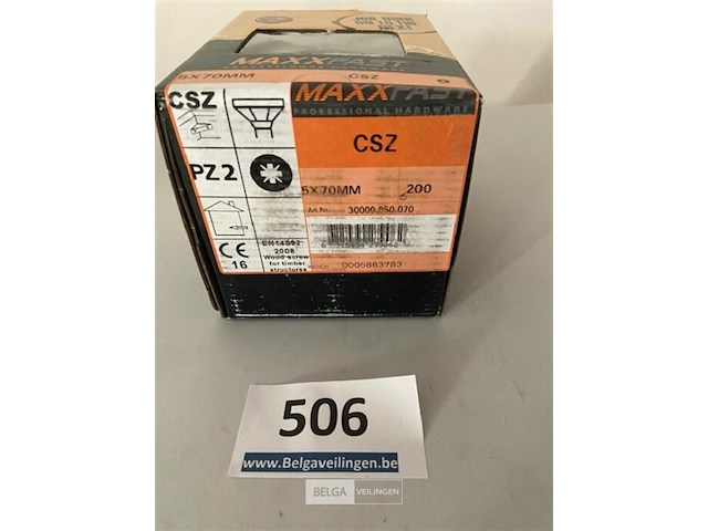 Maxxfast houtschroef 5x70 csz 200 stuks - afbeelding 3 van  3