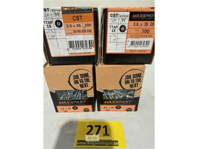 Maxxfast houtschroef cst 3,5 x 35 800 stuks - afbeelding 2 van  3