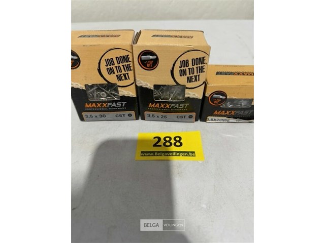 Maxxfast houtschroef cst inox 200x 3,5x20 200x 3,5x25 200x 3,5x30 - afbeelding 1 van  3