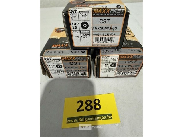 Maxxfast houtschroef cst inox 200x 3,5x20 200x 3,5x25 200x 3,5x30 - afbeelding 3 van  3