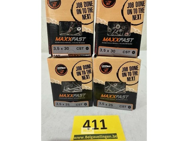 Maxxfast houtschroef cst inox 200x 3,5x25 200x 3,5x30 - afbeelding 1 van  3