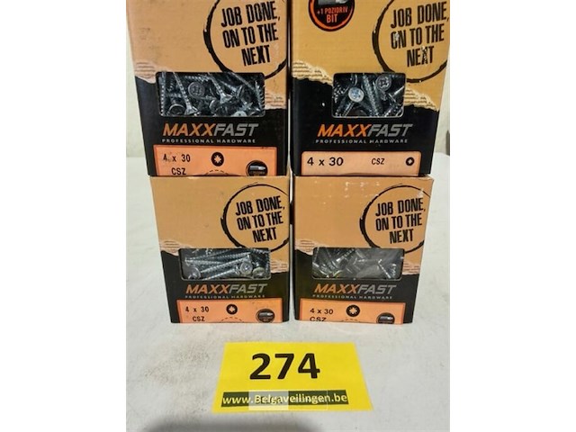 Maxxfast houtschroef csz 4x30 800 stuks - afbeelding 3 van  3