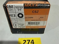 Maxxfast houtschroef csz 5 x 70 200st - afbeelding 3 van  3