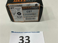 Maxxfast torx houtschroef inox 3,5 x 20 cst 200 stuks - afbeelding 1 van  3
