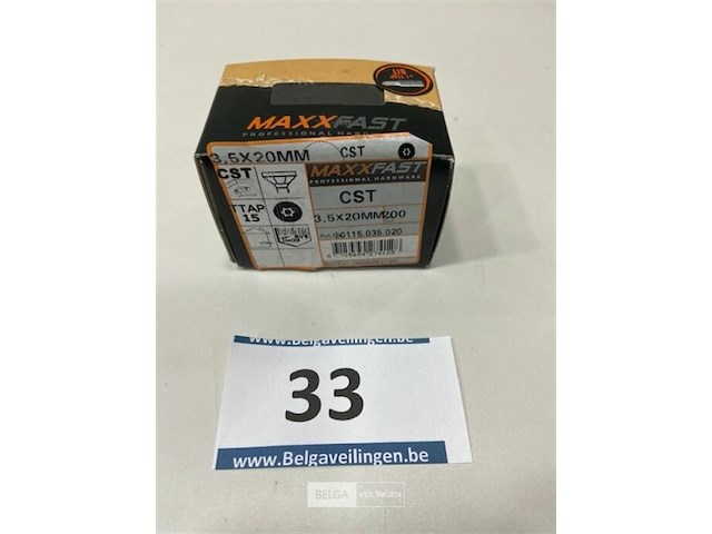 Maxxfast torx houtschroef inox 3,5 x 20 cst 200 stuks - afbeelding 1 van  3