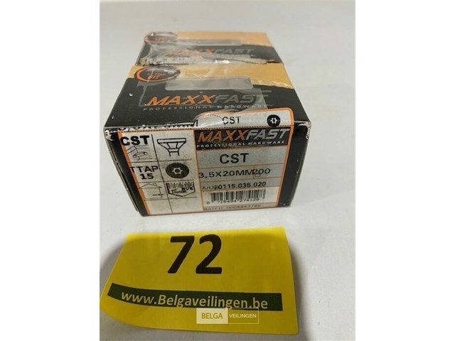 Maxxfast torx houtschroef inox 3,5x20 400 stuks - afbeelding 1 van  3