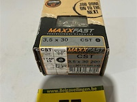 Maxxfast torx houtschroef inox 3,5x30 200 stuks - afbeelding 1 van  3