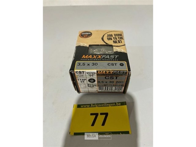 Maxxfast torx houtschroef inox 3,5x30 200 stuks - afbeelding 1 van  3