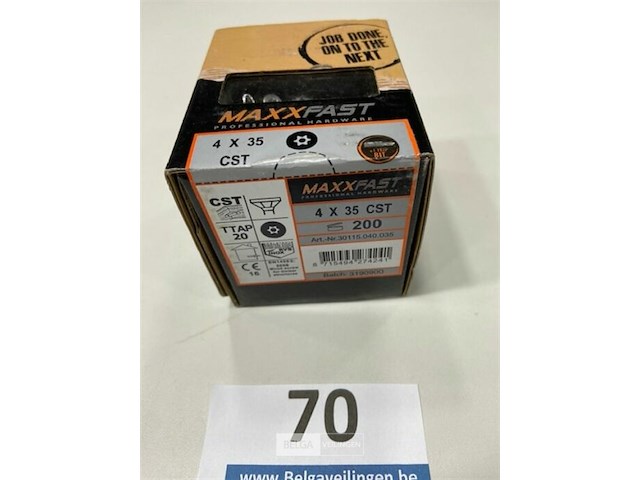 Maxxfast torx houtschroef inox 4 x 35 cst 200 stuks - afbeelding 3 van  3