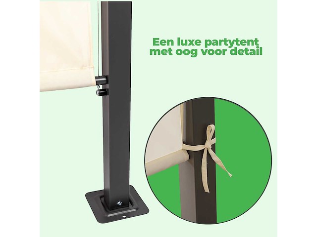 Maxxgarden - 21343 - paviljoen pergola 3x3m - afbeelding 2 van  2