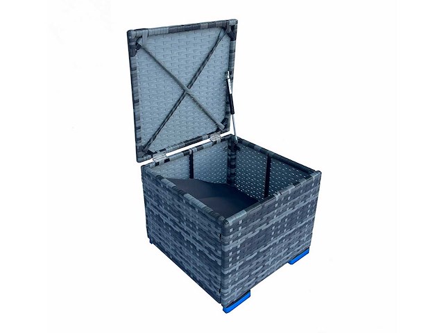 Maxxgarden - voetbank poef - tuinbank 40x40cm grijs 2stuks - afbeelding 3 van  4