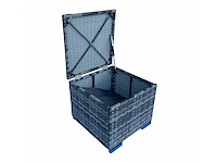 Maxxgarden - voetbank poef - tuinbank 40x40cm grijs 2stuks - afbeelding 3 van  4