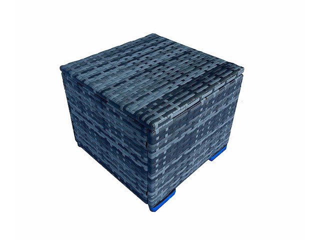 Maxxgarden - voetbank poef - tuinbank 40x40cm grijs 2stuks - afbeelding 4 van  4