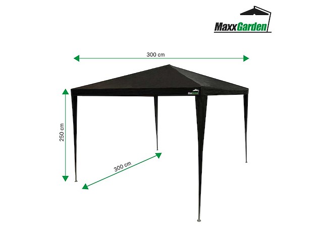 Maxxgarden 20022 partytent 3x3m antraciet 3 stuks - afbeelding 2 van  3
