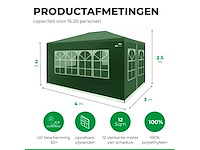 Maxxgarden 20026 partytent 3x4m met zijwanden groen - afbeelding 4 van  6