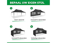 Maxxgarden 20031 partytent 3x6m met zijwanden zwart - afbeelding 4 van  5