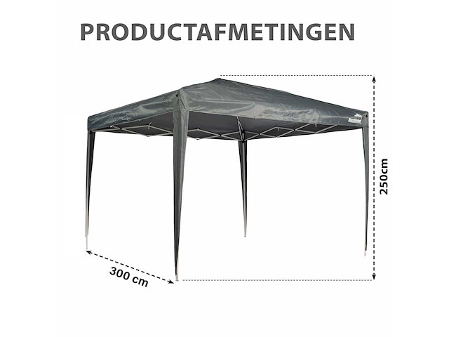 Maxxgarden 20124 partytent - paviljoen - 3x3 - easy up - afbeelding 2 van  6