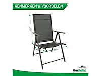 Maxxgarden 20179 ultra light tuinstoel - 2 stuks - afbeelding 4 van  4