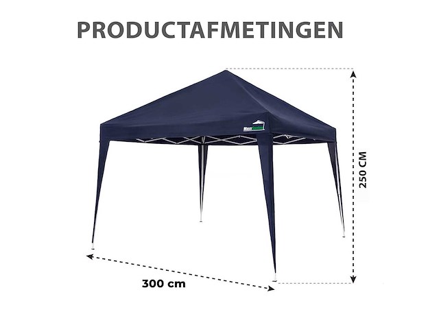 Maxxgarden 20209 partytent easy-up 3x3m blauw - afbeelding 2 van  3