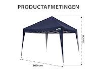 Maxxgarden 20209 partytent easy-up 3x3m blauw - afbeelding 2 van  3