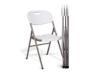 Maxxgarden 20240 klapstoelen vouwstoel wit - 4 stuk nieuw - afbeelding 1 van  5