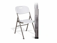 Maxxgarden 20240 klapstoelen vouwstoel wit - 4 stuk nieuw - afbeelding 1 van  5