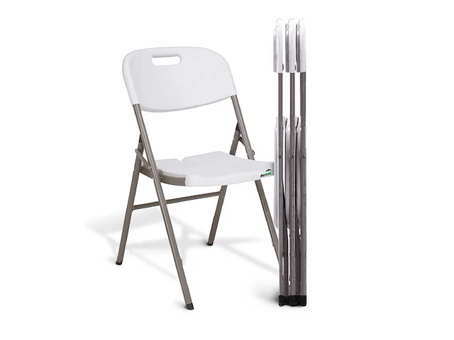 Maxxgarden 20240 klapstoelen vouwstoel wit - 4 stuk nieuw - afbeelding 1 van  5