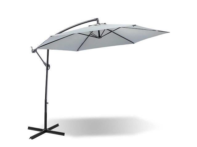 Maxxgarden 20495 zweefparasol grijs - ø300 cm - afbeelding 1 van  6