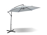 Maxxgarden 20495 zweefparasol grijs - ø300 cm - afbeelding 1 van  6