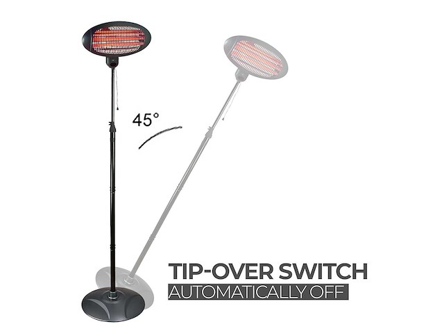Maxxgarden 20560 terrasverwarmer met 3 warmte standen - tot 2000 watt - 2stuks - afbeelding 4 van  4